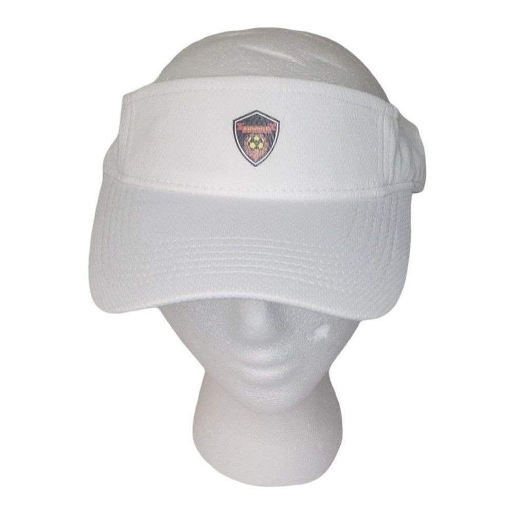 Allegiance FC Soccer Visor Hat White Adjustable Mens Womens Sportswear‎ Tennis